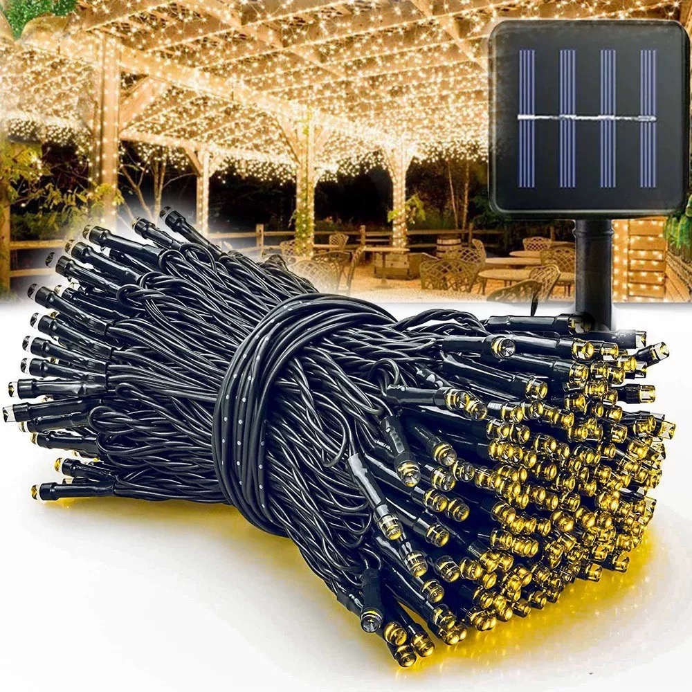 Outdoor Solar Power Xmas Lights - Solar Powered Fairy string Lights Garden
