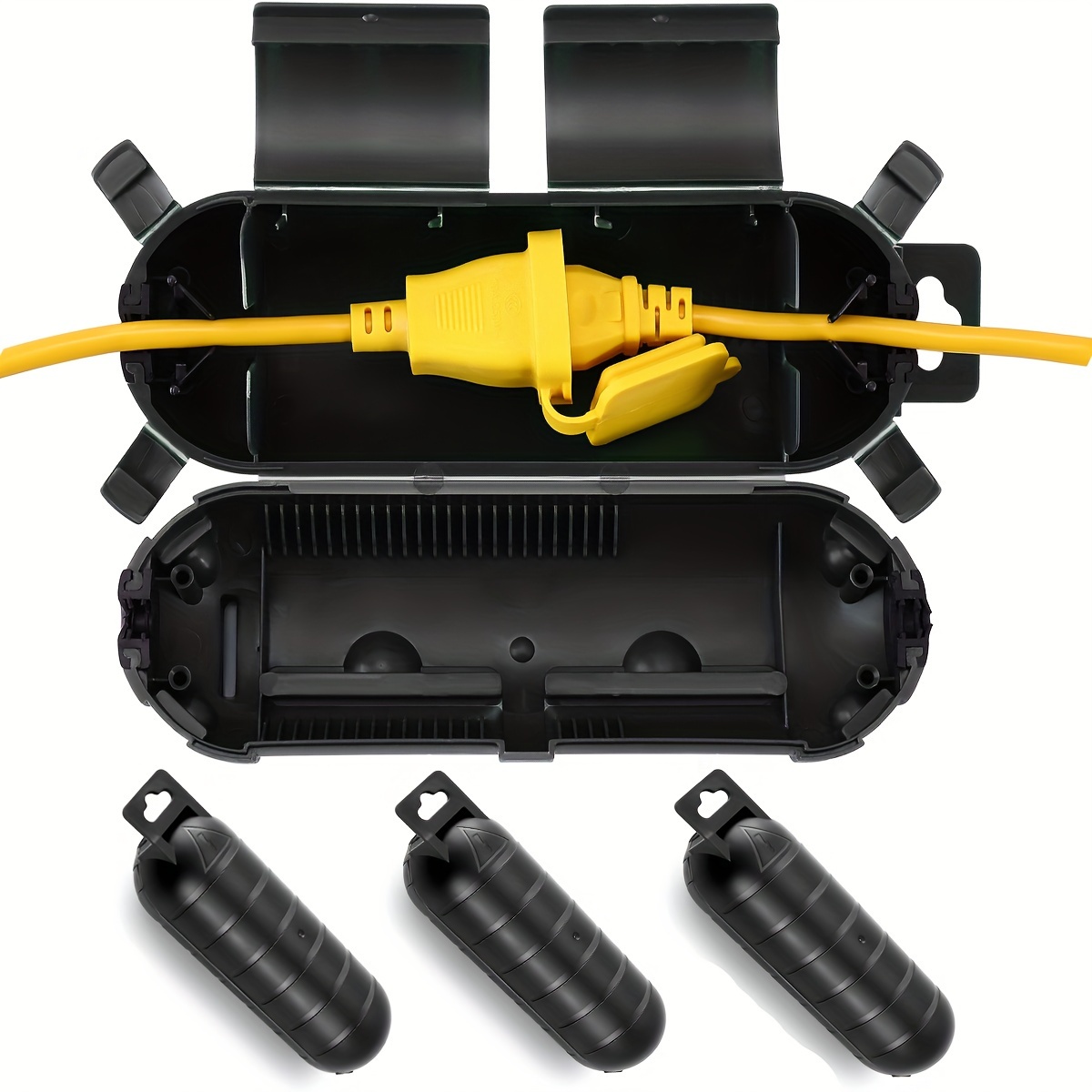 Outdoor Power Outlet Cover - Extension Cord Plug Connection Protective Safety