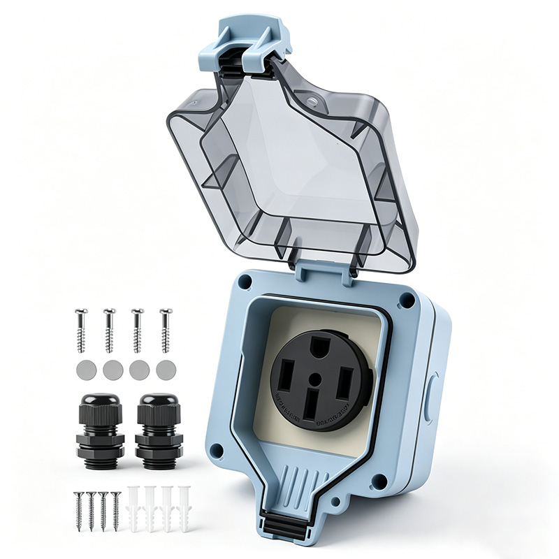 Outdoor Power Outlet Cover - Outdoor Power Outlet Box Waterproof IP66