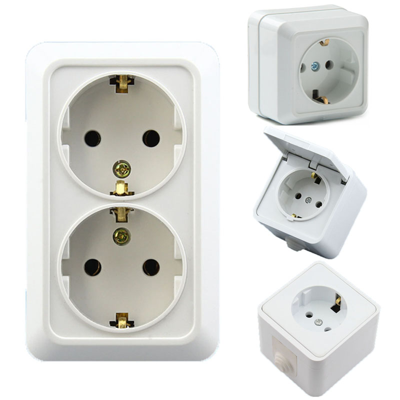 Outdoor Kitchen Power Outlet - Trắng Đức 16A Chống Thấm Nước