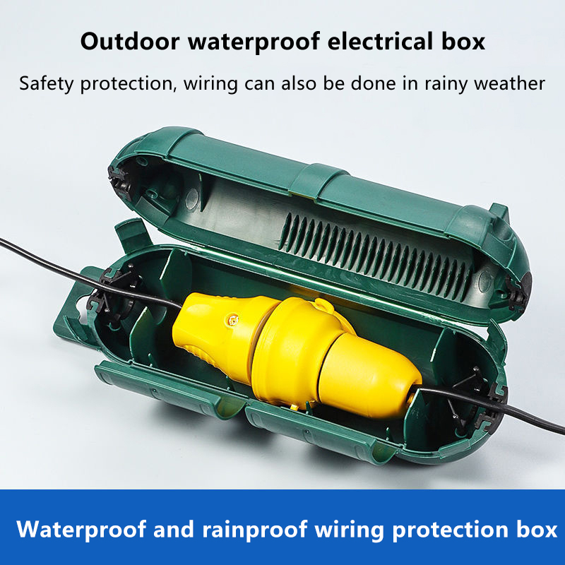 Outdoor Power Outlet Cover - Outdoor Extension Cord Safety Cover With