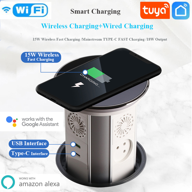 Outdoor Power Timer - WIFI Tuya Touch Automatic Lifting Pop-up