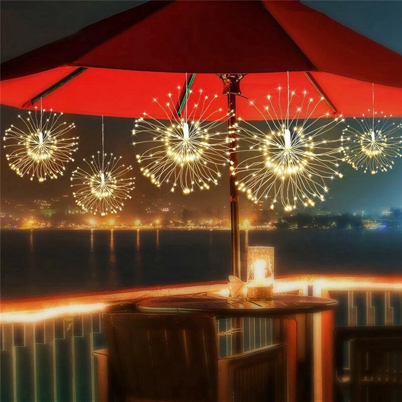 Outdoor Solar Power Xmas Lights - 120Led 200 Đèn Led Năng Lượng