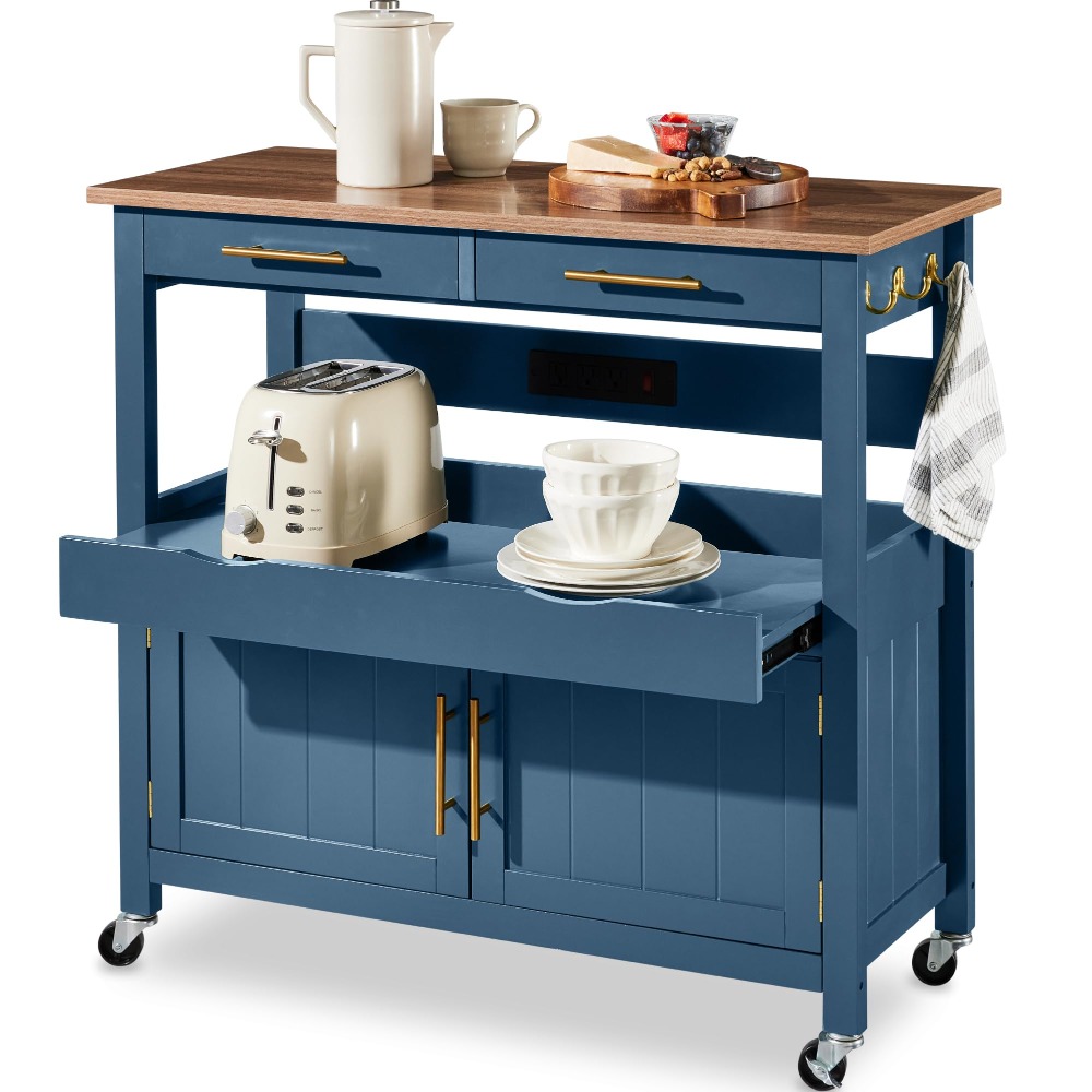 36in Large Rolling Kitchen Isl - đánh giá và giá Outdoor Kitchen Power Outlet