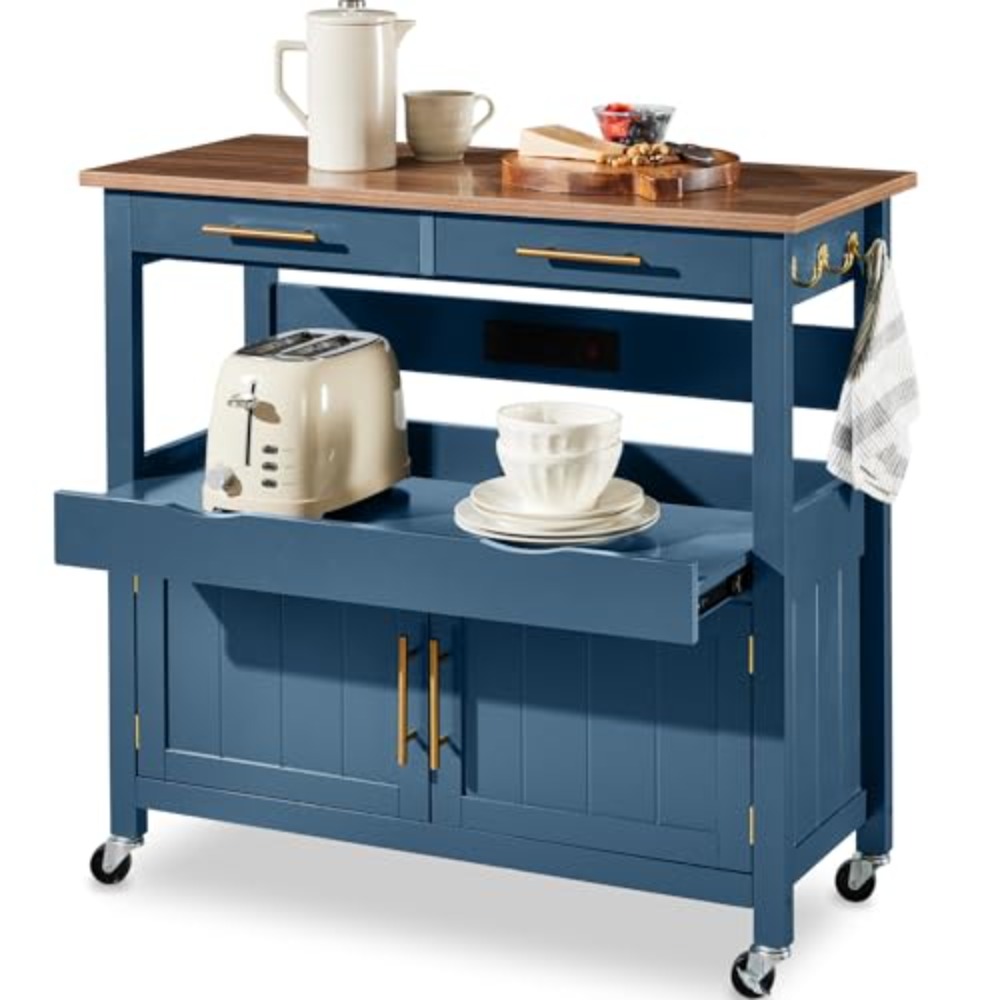 36in Large Rolling Kitchen Isl - đánh giá và giá Outdoor Kitchen Power Outlet