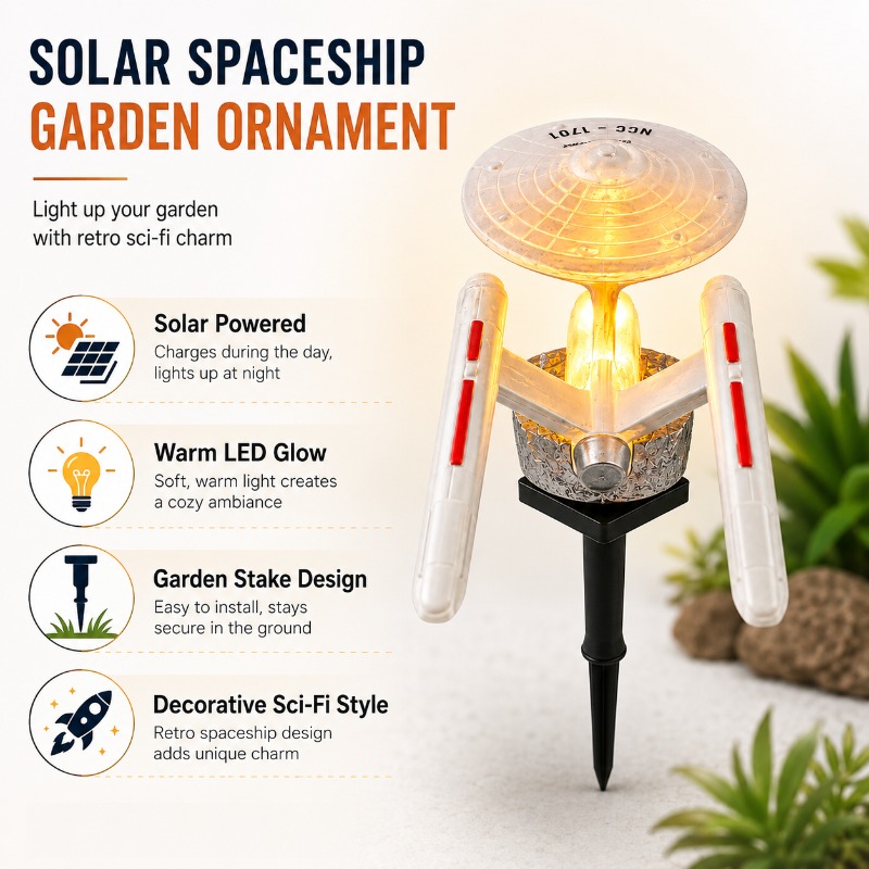 Star Trek USS Enterprise Solar - đánh giá và giá Outdoor Power Stake