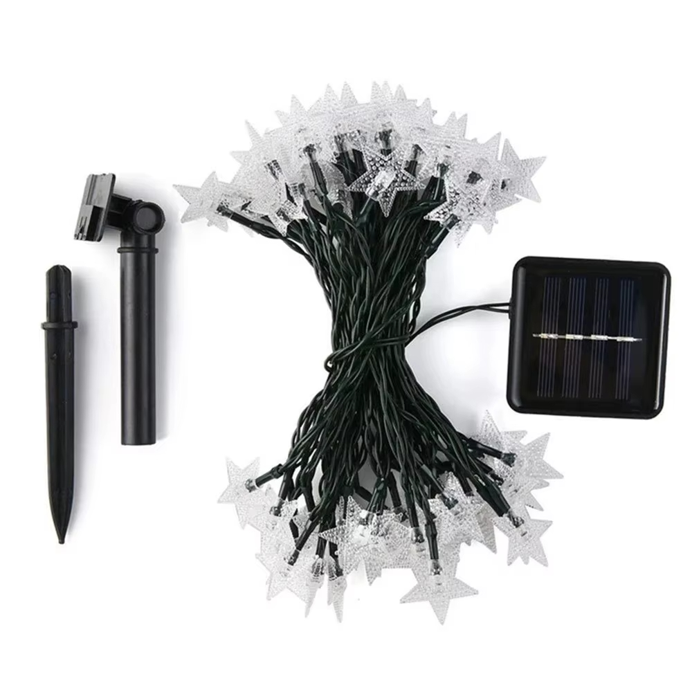 Solar Powered Star String Ligh - đánh giá và giá Outdoor Solar Power Xmas Lights