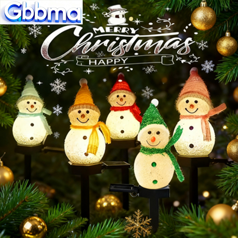 2 LED Snowman Solar Garden Lig - đánh giá và giá Outdoor Solar Power Xmas Lights