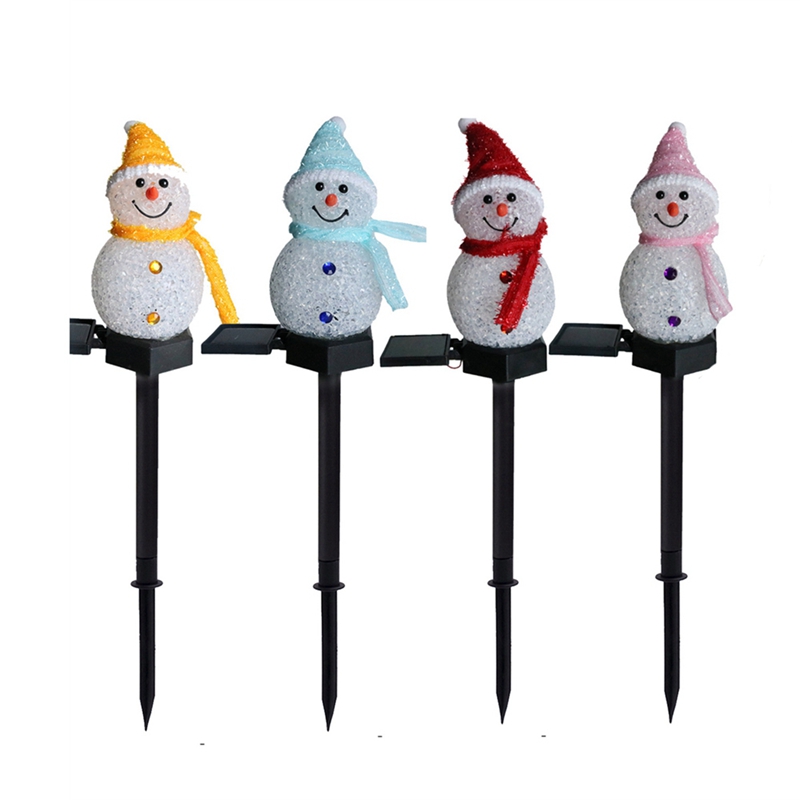 LED Snowman Solar Garden Light - đánh giá và giá Outdoor Solar Power Xmas Lights