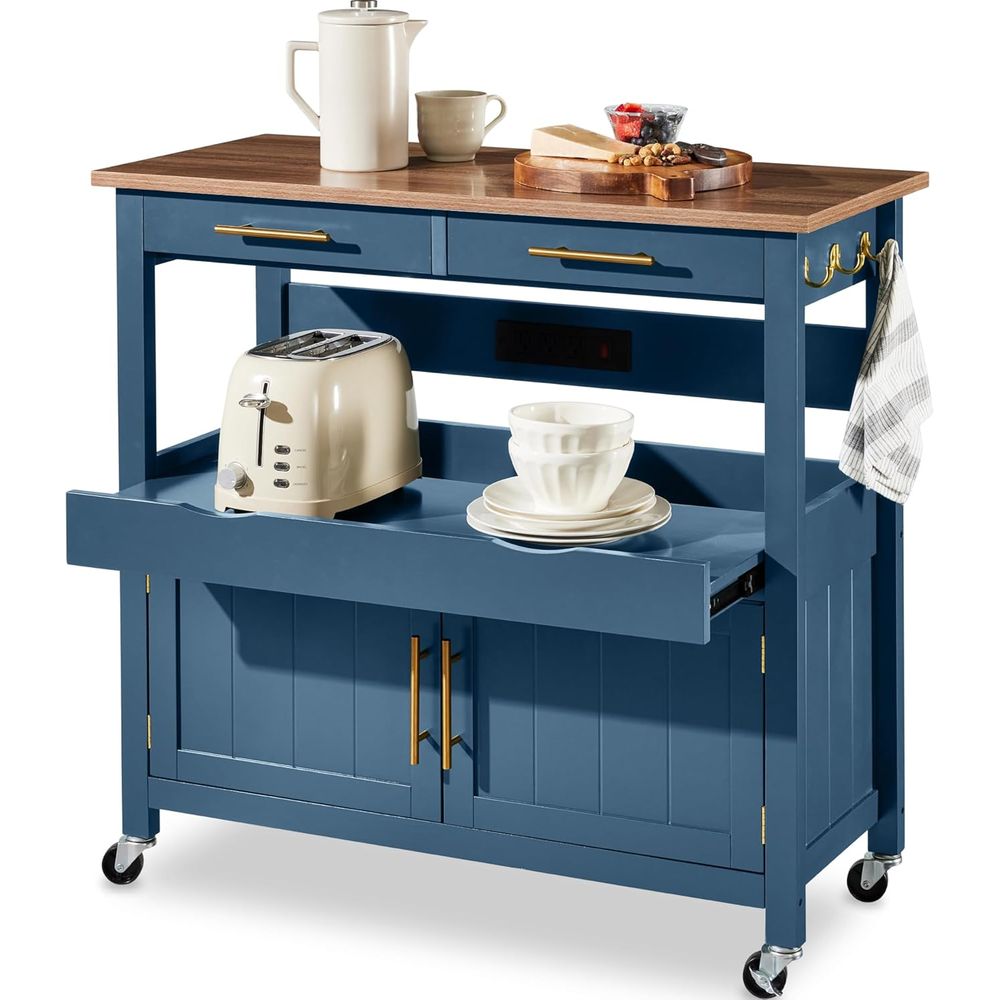 36in Large Rolling Kitchen Isl - đánh giá và giá Outdoor Kitchen Power Outlet