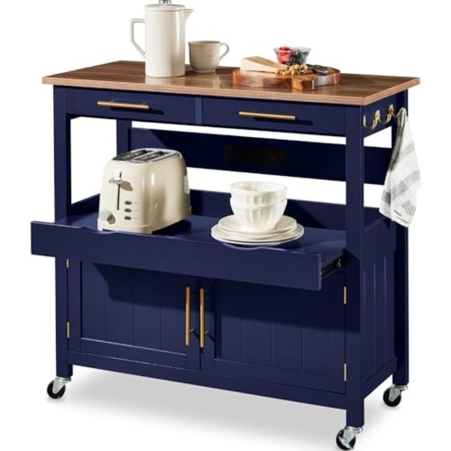 36in Large Rolling Kitchen Isl - đánh giá và giá Outdoor Kitchen Power Outlet