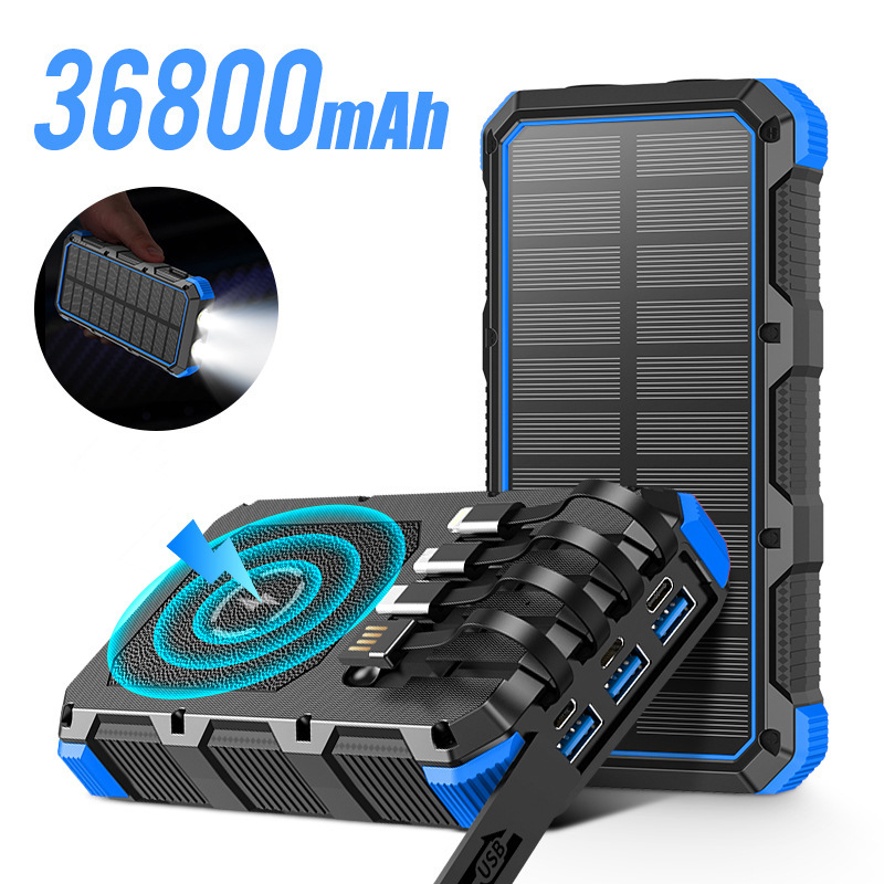 Solar Power Bank 36800mAh with - đánh giá và giá Xiaomi Outdoor Power Supply