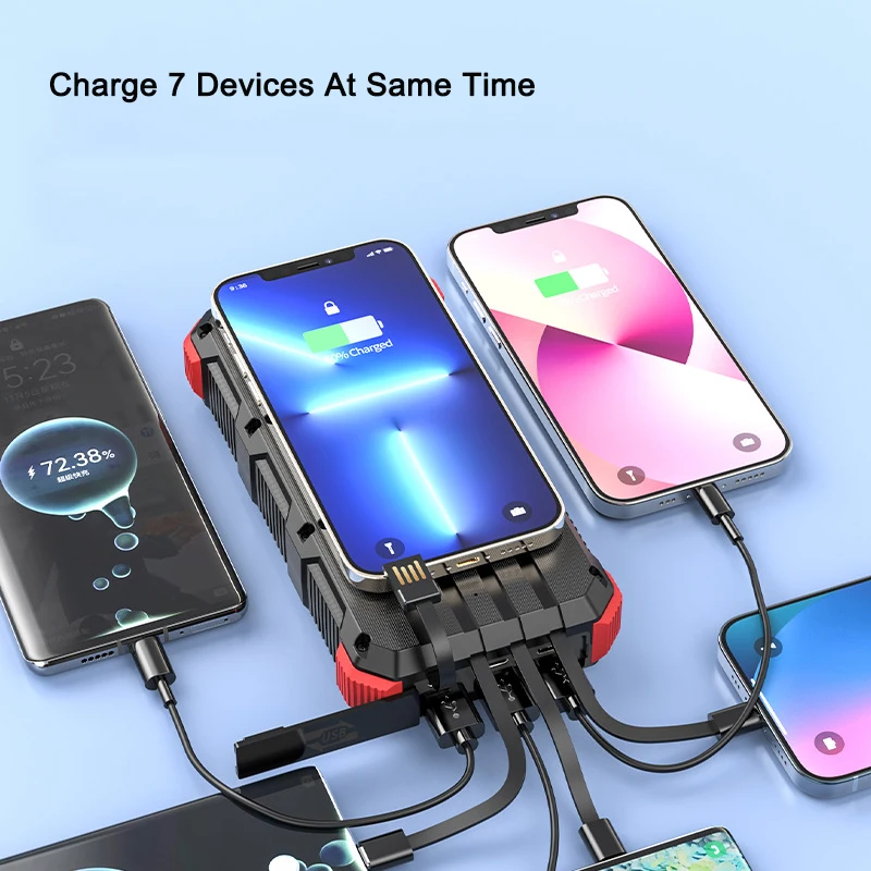 Solar Power Bank 36800mAh with - đánh giá và giá Xiaomi Outdoor Power Supply