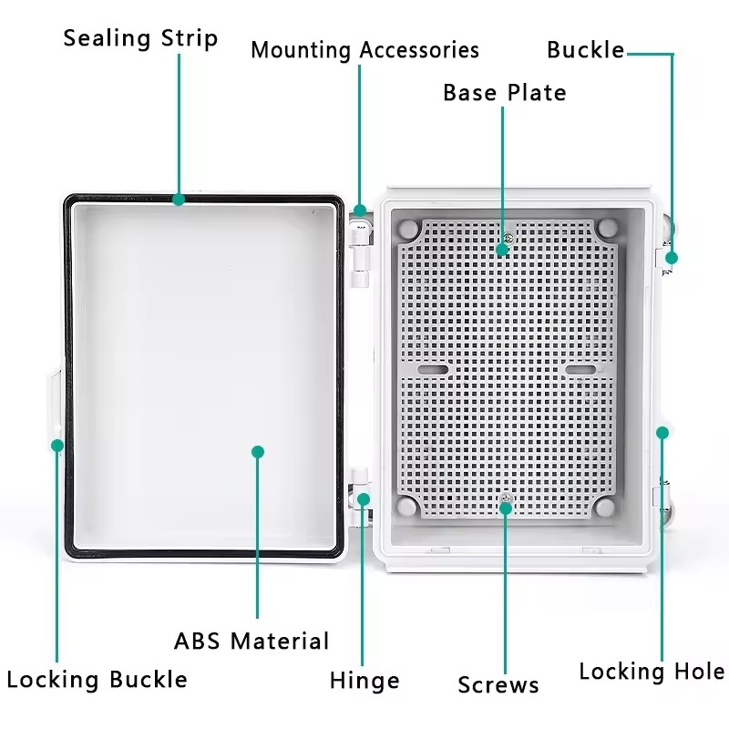 IP66 Electrical Plastic Enclos - đánh giá và giá Outdoor Power Distribution Box