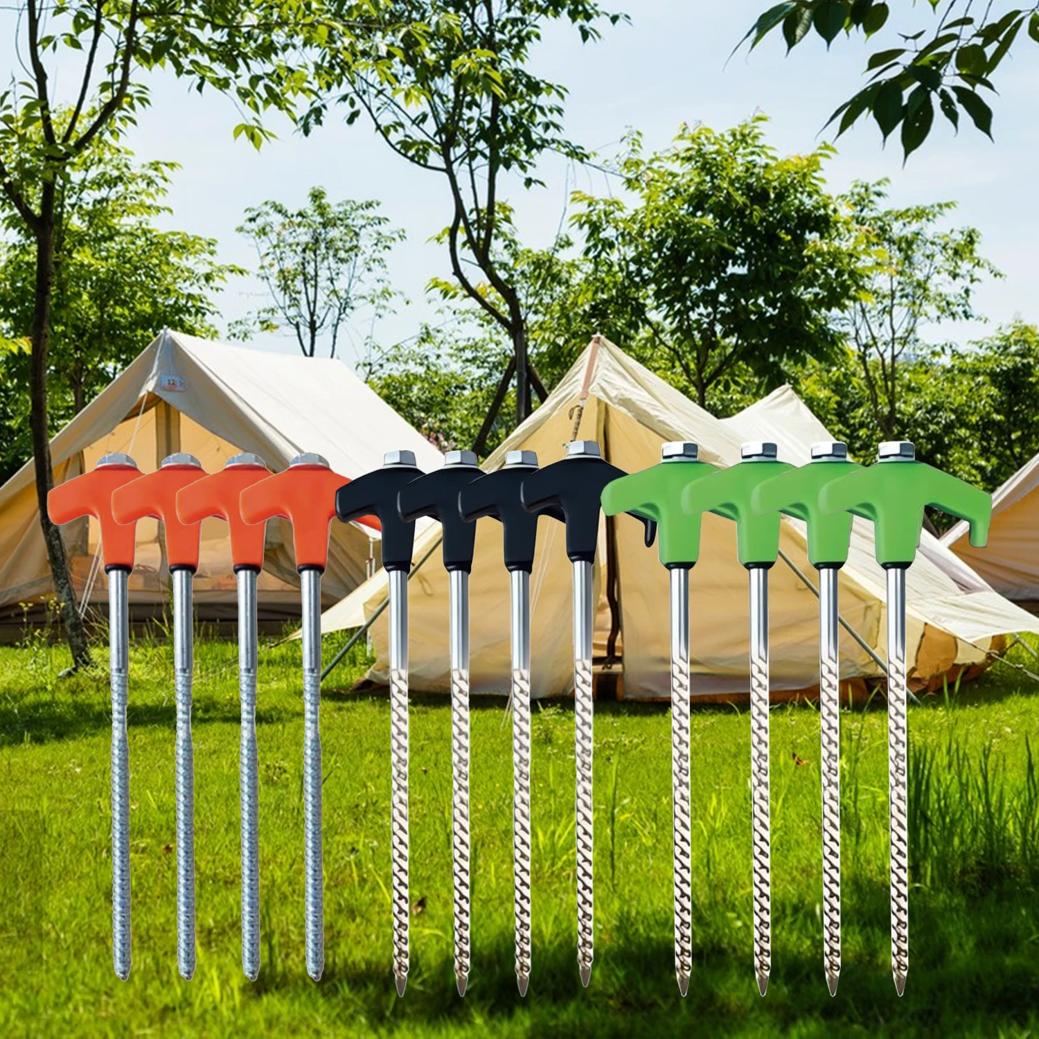 8-inch Screw in Tent Stake New - đánh giá và giá Outdoor Power Stake