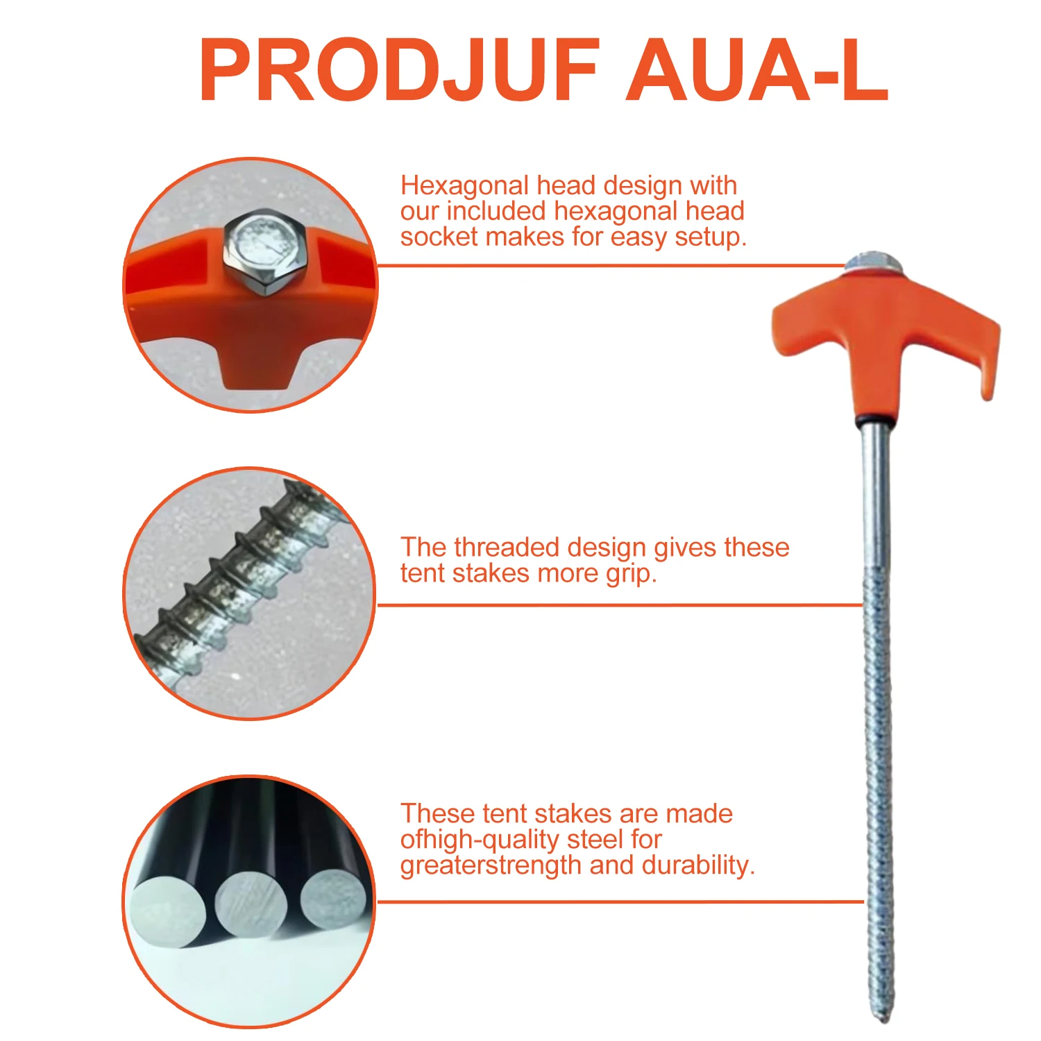 8-inch Screw in Tent Stake New - đánh giá và giá Outdoor Power Stake