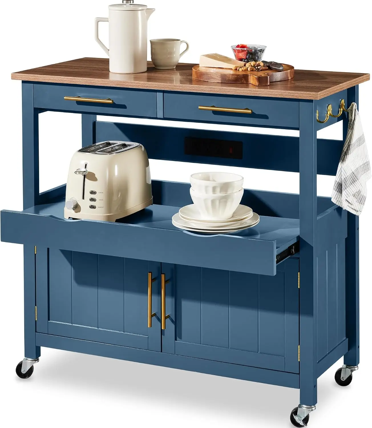 36in Large Rolling Kitchen Isl - đánh giá và giá Outdoor Kitchen Power Outlet