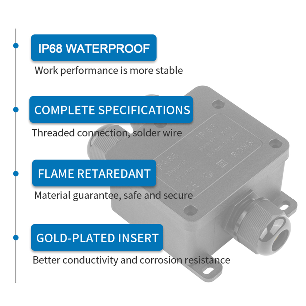 IP68 Outdoor Waterproof Juncti - đánh giá và giá Outdoor Power Distribution Box