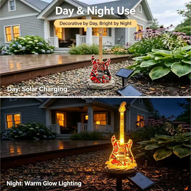 Creative Electric Guitar Solar - đánh giá và giá Outdoor Power Stake