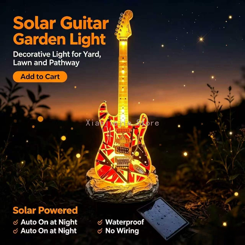 Creative Electric Guitar Solar - đánh giá và giá Outdoor Power Stake