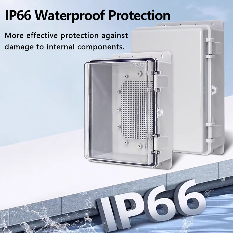 IP66 Waterproof Grey/Transpare - đánh giá và giá Outdoor Power Distribution Box
