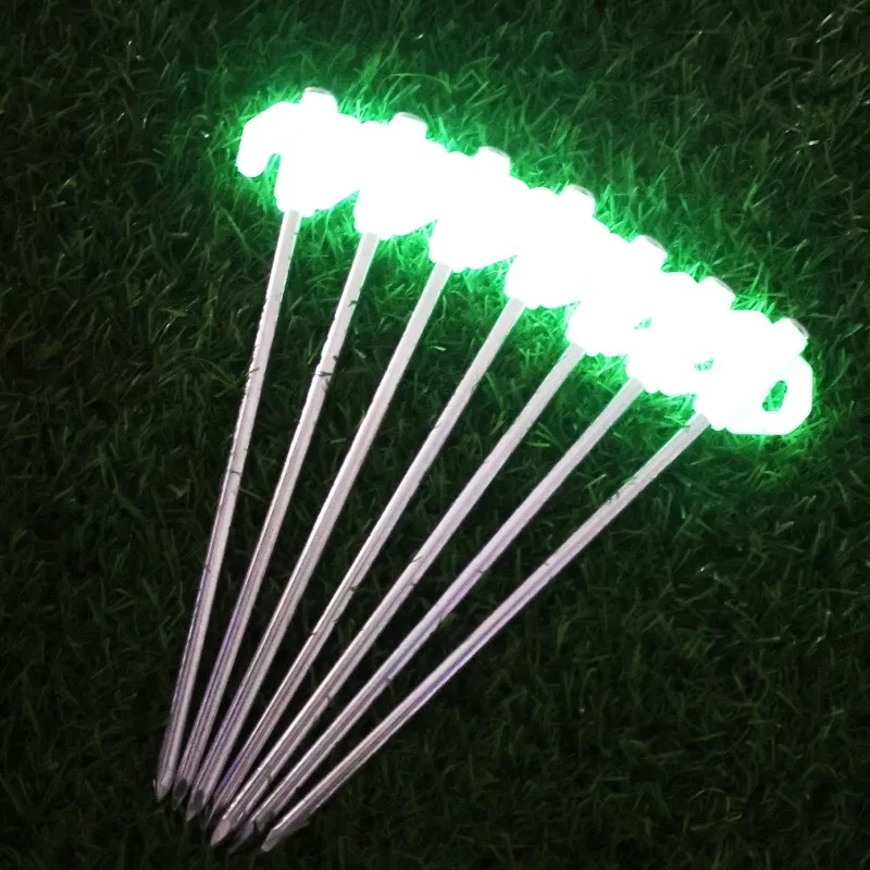 Luminous Tent Pegs Glow in Dar - đánh giá và giá Outdoor Power Stake