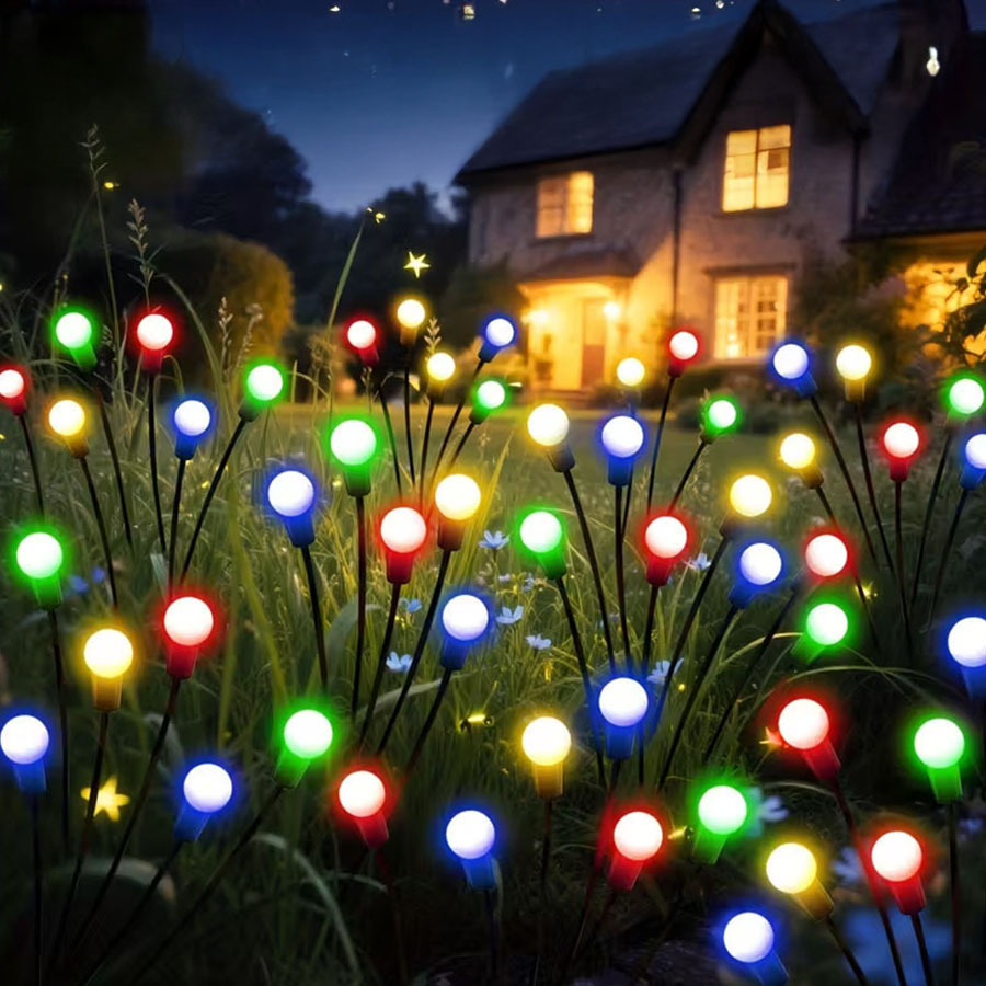 10/6 LED Solar Garden Firefly  - đánh giá và giá Outdoor Power Stake