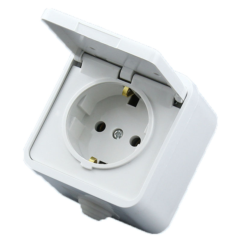 Trắng Đức 16A Chống Thấm Nước  - đánh giá và giá Outdoor Kitchen Power Outlet