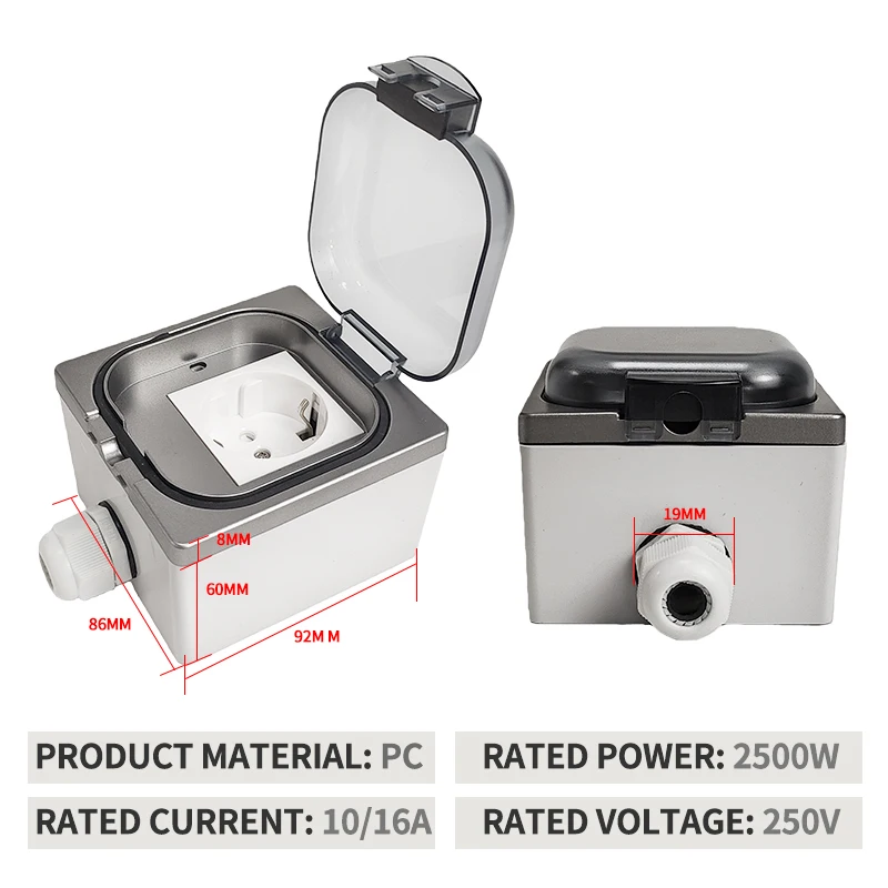 IP65 Waterproof Outdoor Socket - đánh giá và giá Outdoor Kitchen Power Outlet