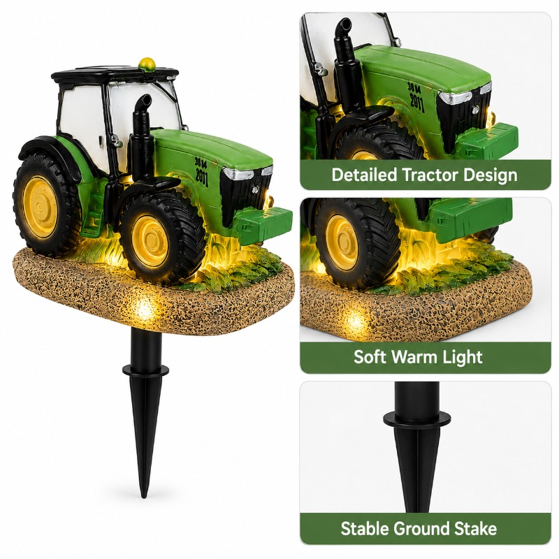 Solar Tractor Garden Stake Lig - đánh giá và giá Outdoor Power Stake