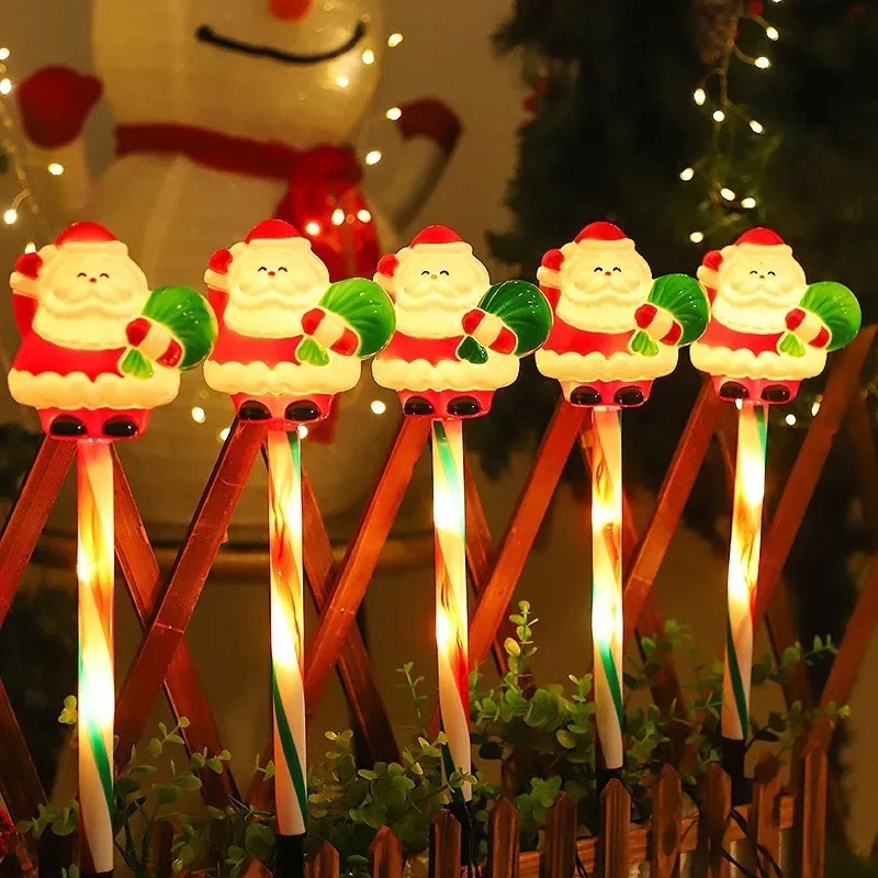 Christmas Solar Powered Santa  - đánh giá và giá Outdoor Solar Power Xmas Lights