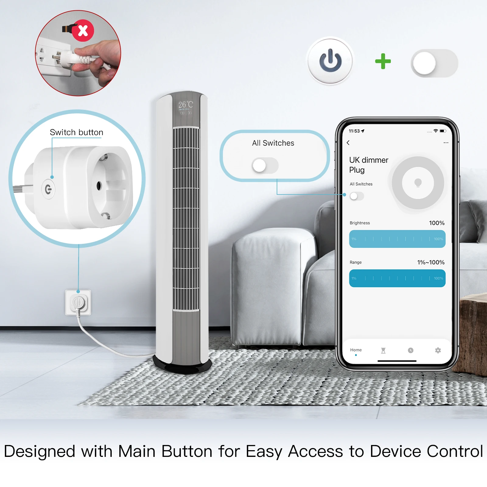 MOES Tuya WiFi Smart Plug Dimm - đánh giá và giá Outdoor Power Timer