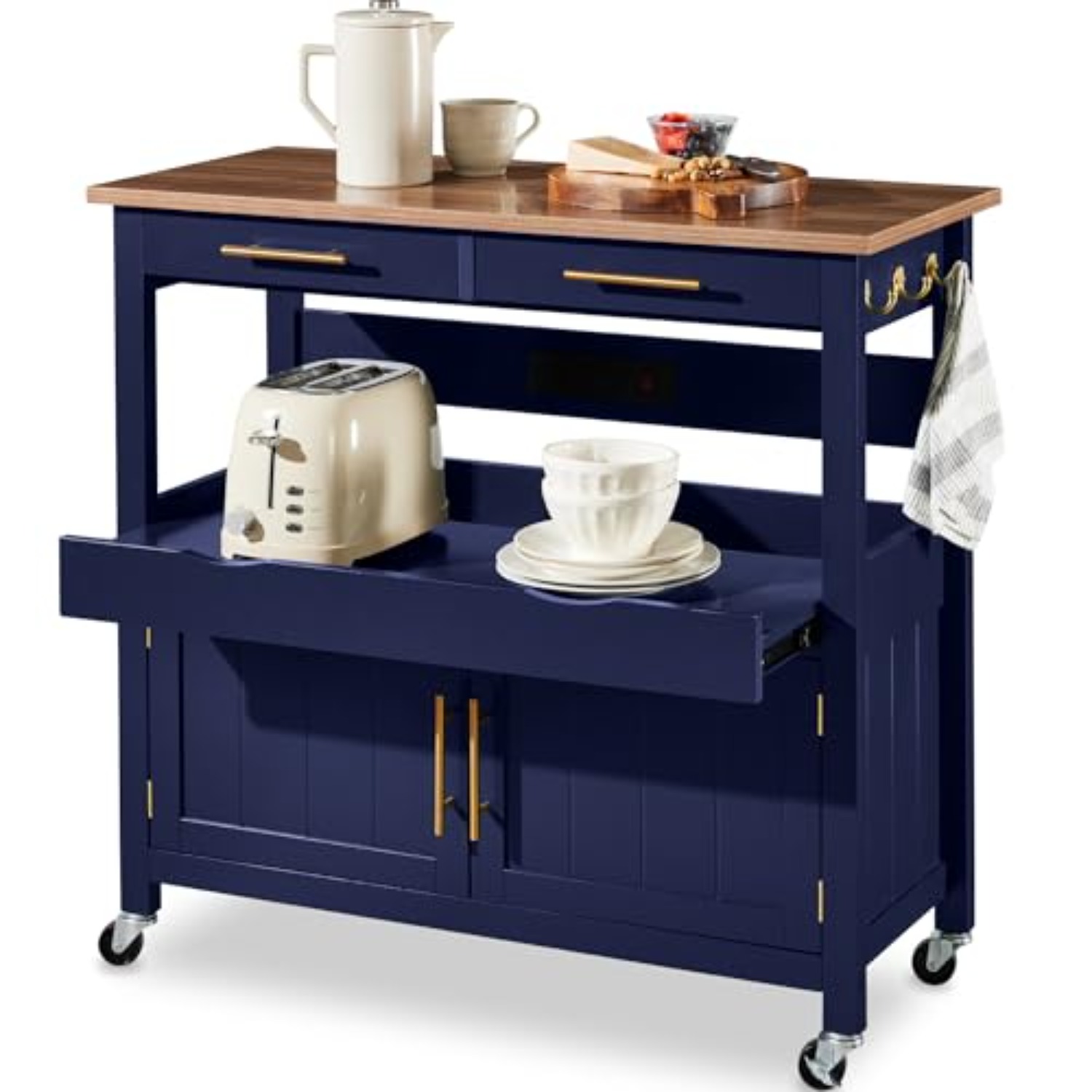 36in Large Rolling Kitchen Isl - đánh giá và giá Outdoor Kitchen Power Outlet